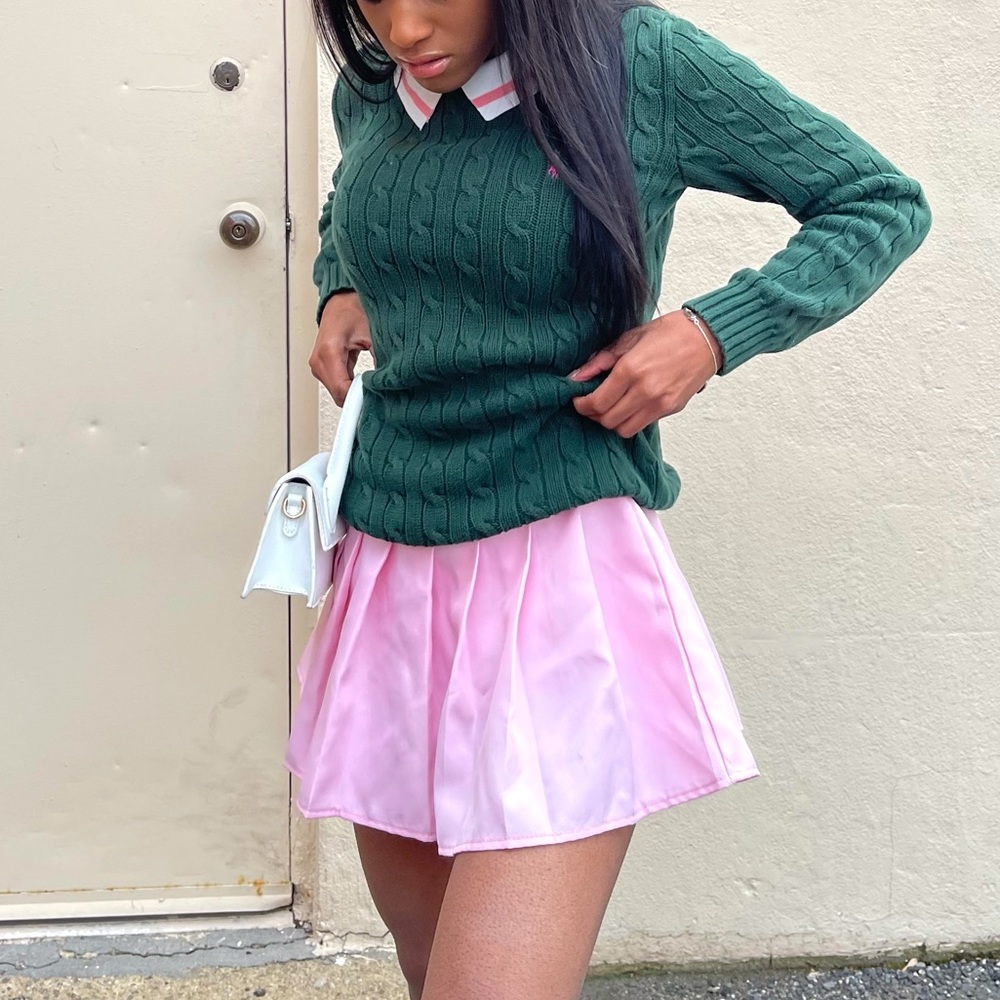 🎀BLUSH PINK SKATER SKIRT